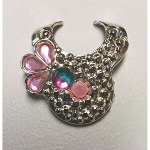 VTG 1986 Mattel Jewel Secrets Barbie Doll Necklace Silver Pink Color Changing